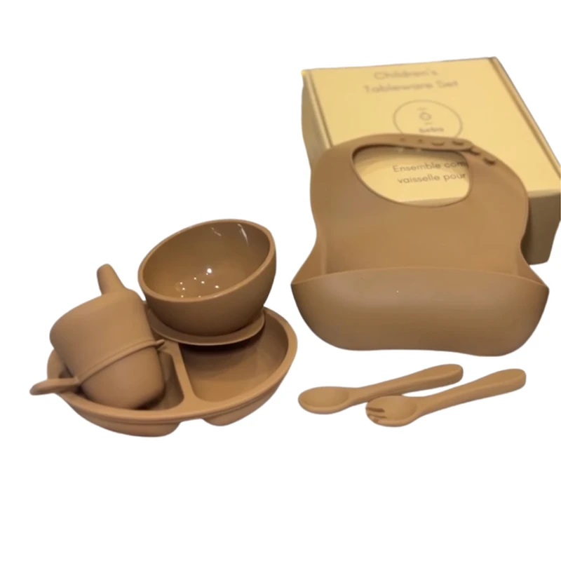 Nala Toddler Full Dinnerware Set - Clay by Beba