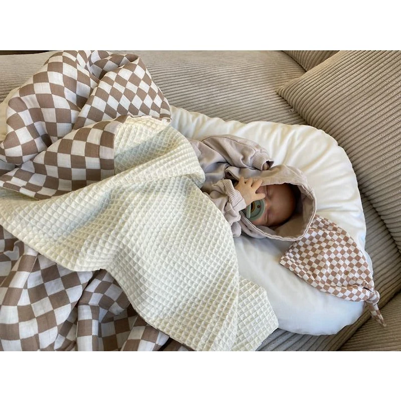 Set of 2 Bamboo Waffle Blanket by Beba