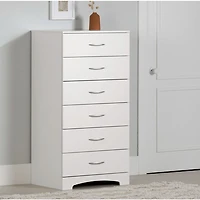Step One 6-Drawer Chest - White