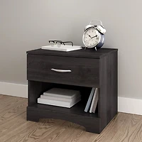 Step One 1-Drawer Nightstand With Storage - Grey