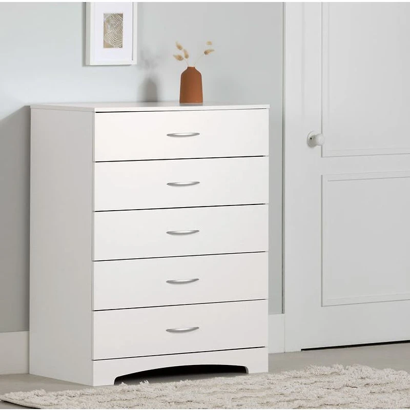 Step One 5-Drawer Chest - White