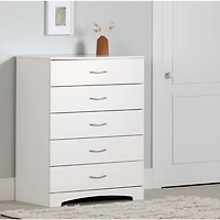 Step One 5-Drawer Chest - White
