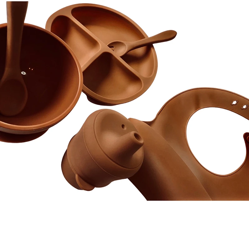 Nala Toddler Full Dinnerware Set - Clay by Beba