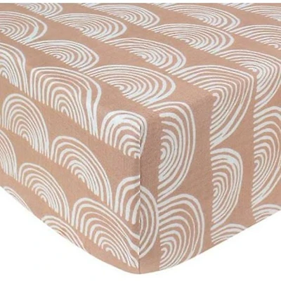 Bamboo Muslin Fitted Crib Sheet - Rainbow Toffee by Beba