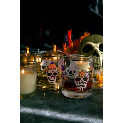 Day of the Dead Verres à eau, ensemble de 6 - 10,25 oz