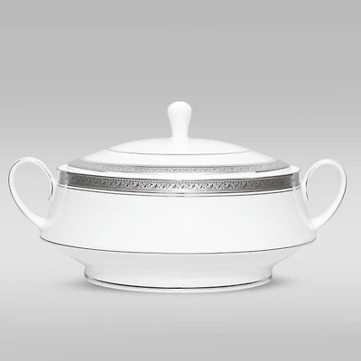 Crestwood Platinum Covered Vegetable Server by Noritake