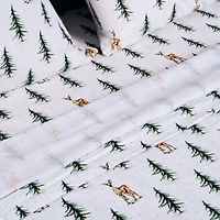 Deers and Trees Flannel Sheet Set