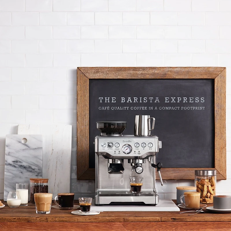 Breville Barista Express™  Espresso & Cappuccino Machine - Silver