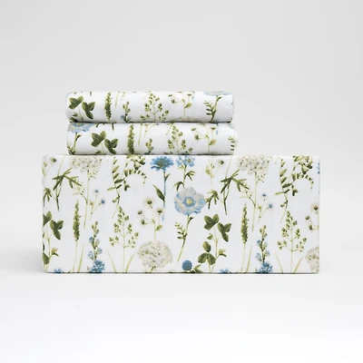 Meadow Floral Flannel Sheet Set