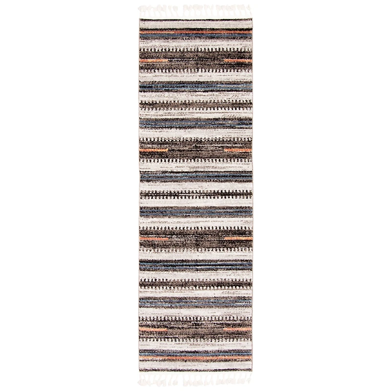 Kybella Linear Ivory Bohemian Area Rug