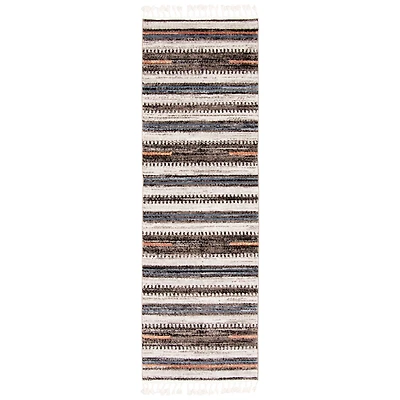 Kybella Linear Ivory Bohemian Area Rug