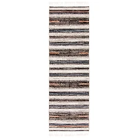 Kybella Linear Ivory Bohemian Area Rug
