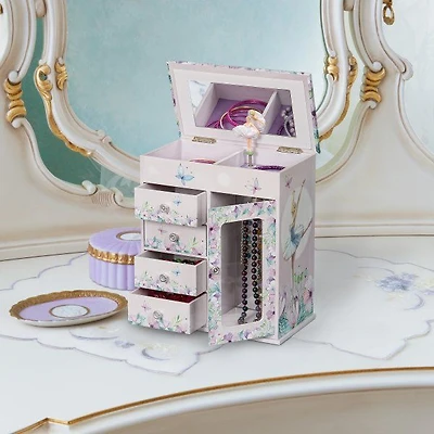 Boîte à bijoux musicale ballerine « Liliana » par Mele and Co - Lilas