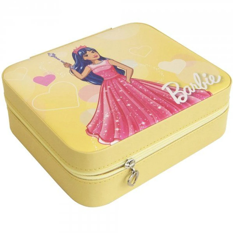 Mele and Co Barbie Heart Vegan Leather Jewellery Case