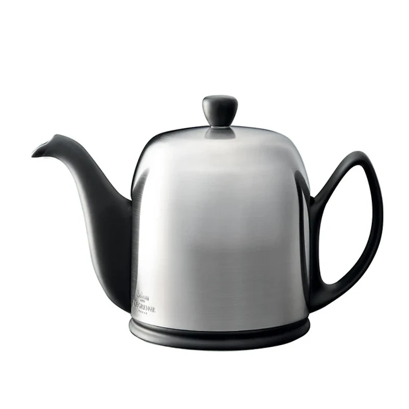 Salam Black Teapot With Black Felt - 6-cup by Degrenne Paris