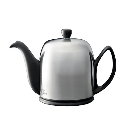 Salam Black Teapot With Black Felt - 6-cup by Degrenne Paris