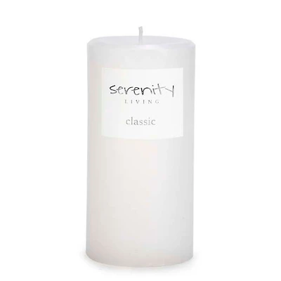Serenity 6" Pillar Candle - White