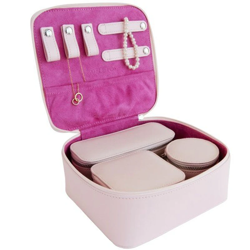 Mele and Co Barbie Bento Vegan Leather Travel Jewellery Case