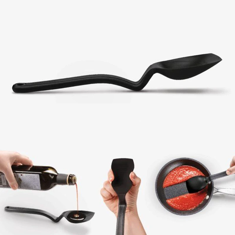 Dreamfarm Supoon Silicone Black Spoon  - 27.9cm