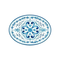 Blues Rectangular Tray With Handle