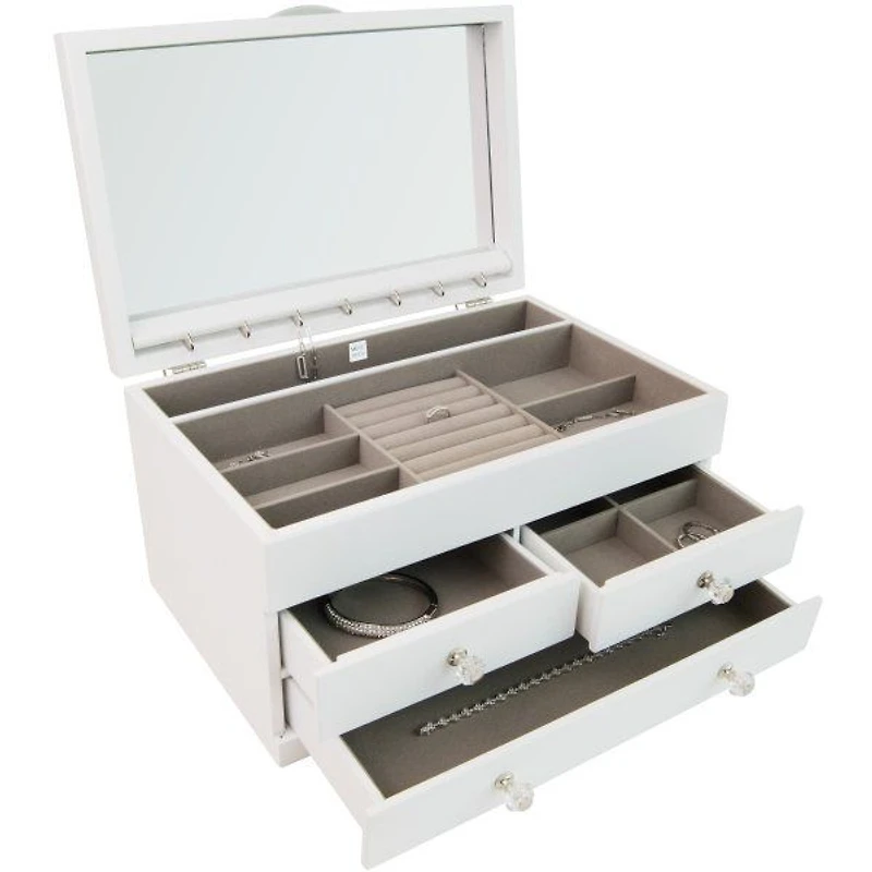 Mele and Co Fairhaven Jewellery Box in White