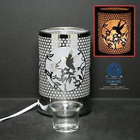 Touch Sensor Bird Table Lamp - Silver