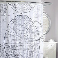 Vintage World Shower Curtain