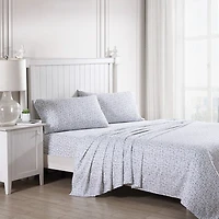 Laura Ashley Bramble Vine Ensemble de draps en coton, pervenche/sauge