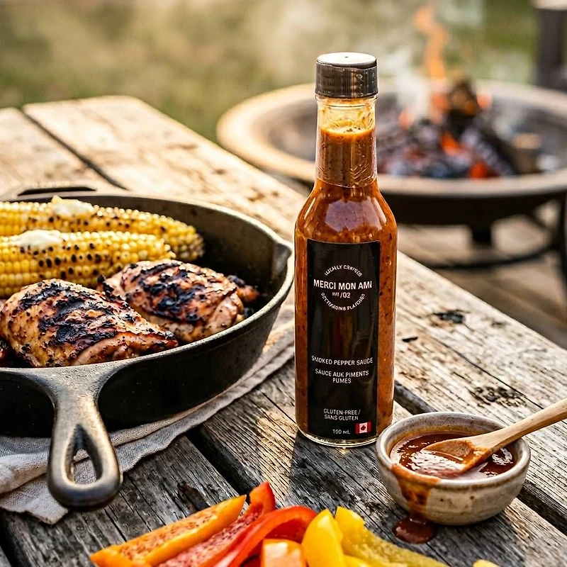 Merci Mon Ami Sauce aux Piments Fumés - 150ml