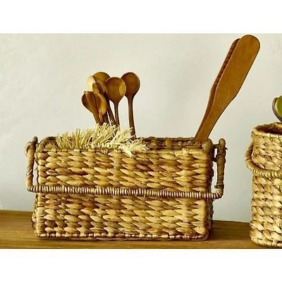Rectangular Water Hyacinth Table Basket