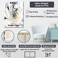 Elegance in Bloom – Beige Minimalist Floral Design