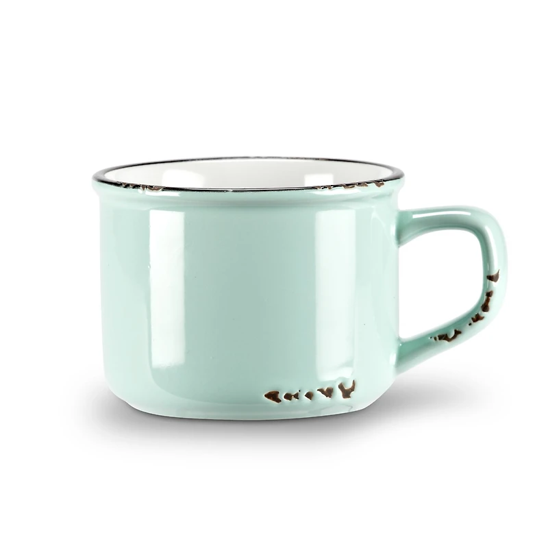 Tasse à cappuccino rétro - Verte