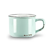 Tasse à cappuccino rétro - Verte