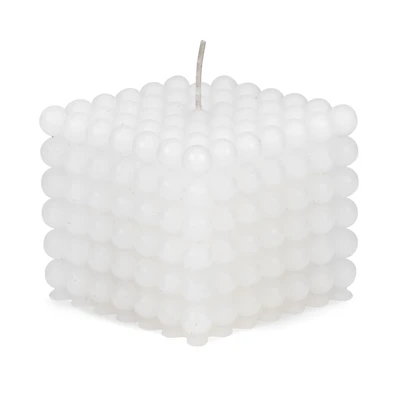White Bubble Candle, Small