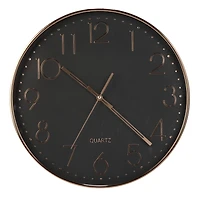 Rose Gold and Black Wall Clock