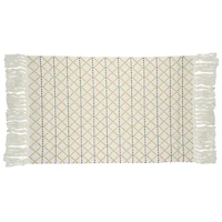 Diamond Pattern with Fringe Rug