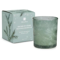 Bougie parfumée en verre vert