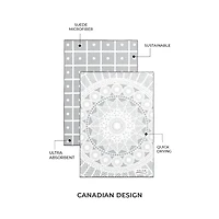 Microfiber Refined Dish Towels, Set of 2 - Grey