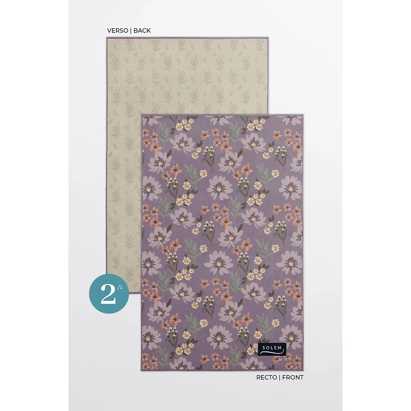 Microfiber Dish Towels - Sweet Bloom, Set of 2