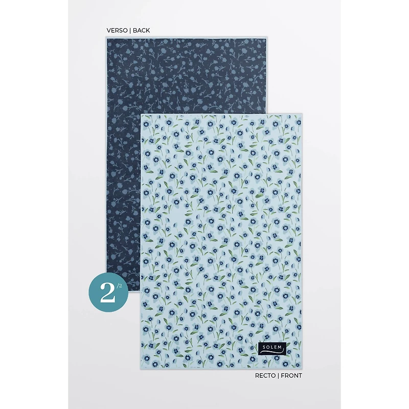 Microfiber Dish Towels - Floral Inspiration, Set of 2