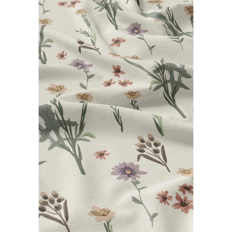 Linges pour vitres et miroirs en microfibre - Douce floraison, ensemble de 4