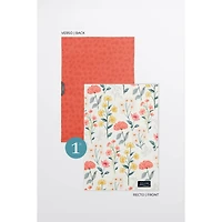Linges pour vitres et miroirs en microfibre - Harmonie florale, ensemble de 4