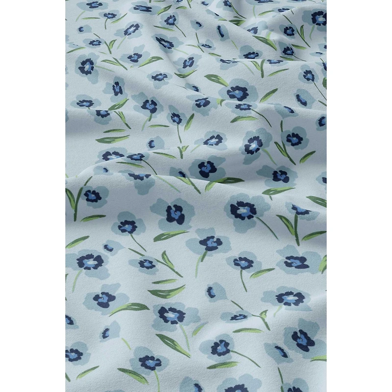 Linges pour vitres et miroirs en microfibre - Inspiration fleurie, ensemble de 4