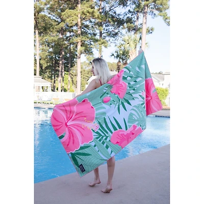 Microfiber Beach Towel - Island Blooms