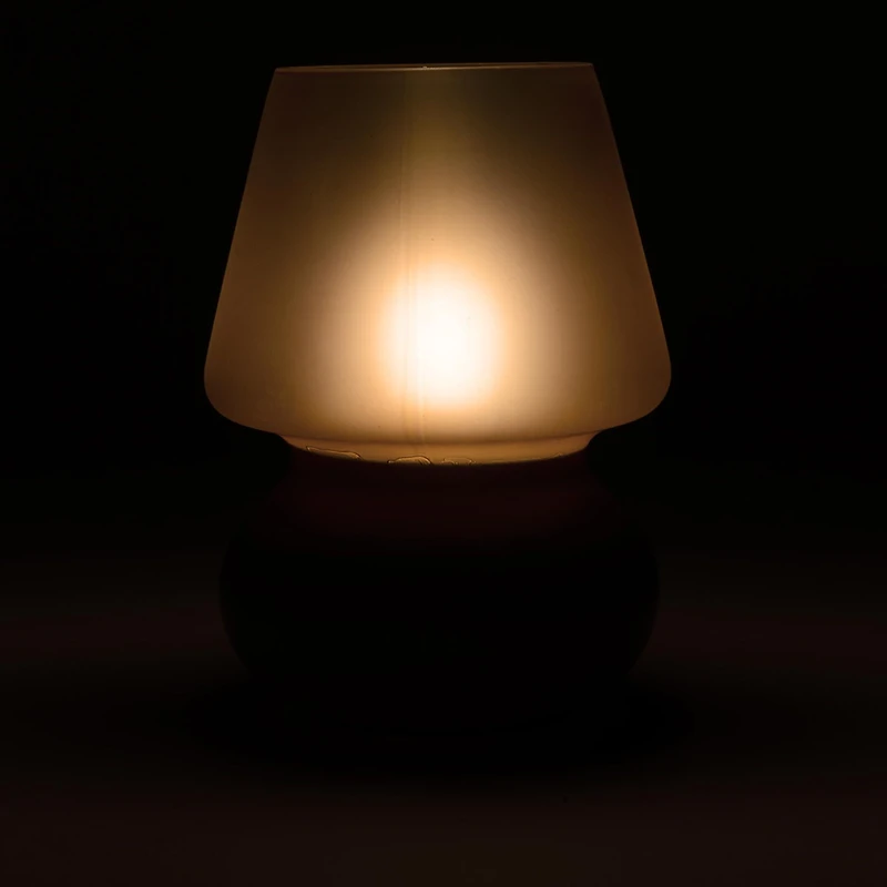 Glass Table Lamp - Orange
