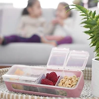 Melii Snackle Box, 4 Compartments - Berry