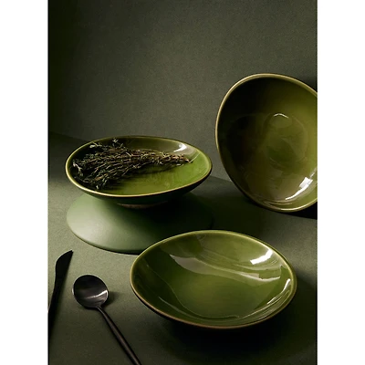Ensemble de 4 assiettes à dessert Dadasi - Vert