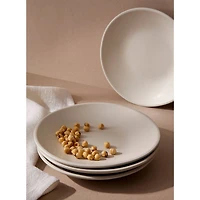 Ensemble de 4 assiettes plates Dadasi - Blanc mat