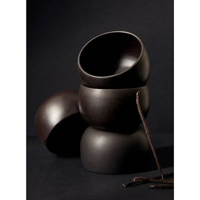 Ensemble de 4 bols à soupe Epa - Noir mat