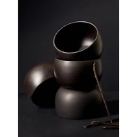 Ensemble de 4 bols à soupe Epa - Noir mat